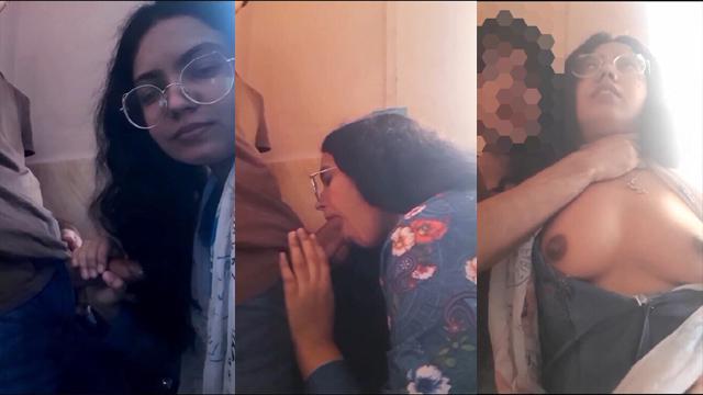 Curious College Teacher Affair Gets Blowjob & Chudai Video - Auntymaza.com