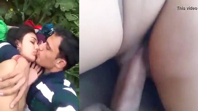 Horny Couple Jungle Outdoor Sex Affair Viraled Clip - Auntymaza.com
