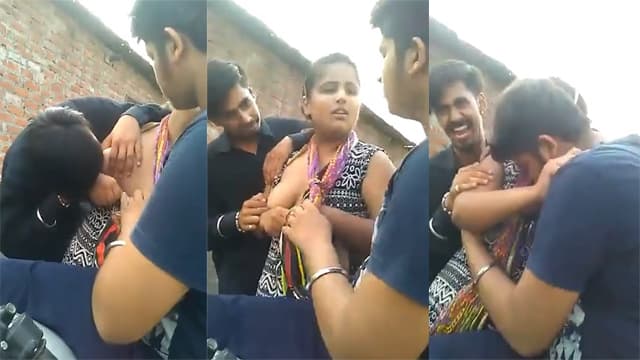Desi College Boys Rep In Garden Of Girlfriend - Auntymaza.com