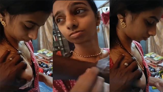 Desi Cute Innocent Aunty Boobs Pressing by Electrician - Auntymaza.com