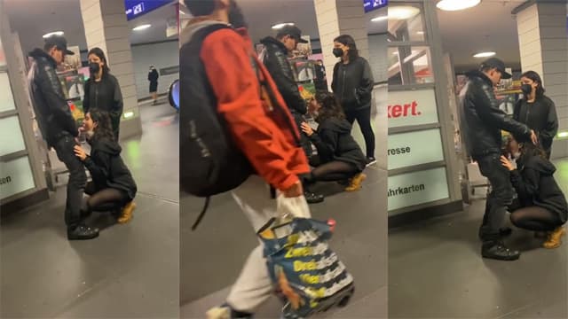Lovers Caught Giving – Blowjob in Metro Station Sex - Auntymaza.com