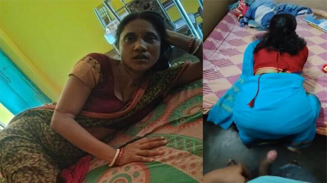 Mom Using Her Phone Bending Over Her Bed Son Cock Behind - Auntymaza.com