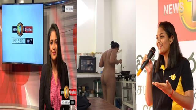 Lankan News Girl – Naked Cooking Hard Clip - Auntymaza.com