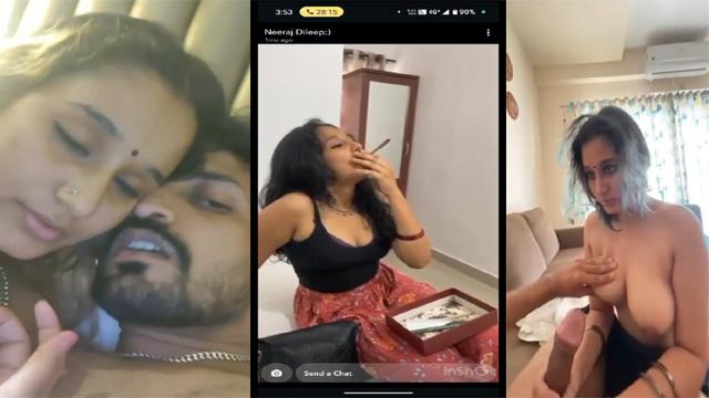 Desi Horny Mallu GF Smoking Sensual BJ & Chudai - Auntymaza.com