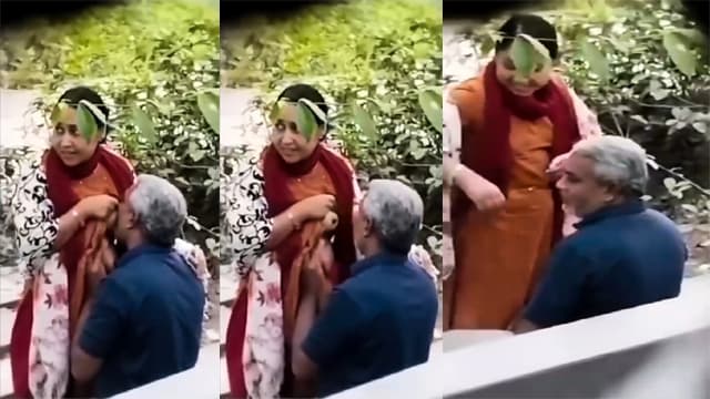 Old Man Aunty Park – Hard Boobs Fuck Clip - Auntymaza.com