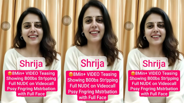 Shrija Instagram Model Teasing – Showing Boobs Stripping Full Nude Video - Auntymaza.com