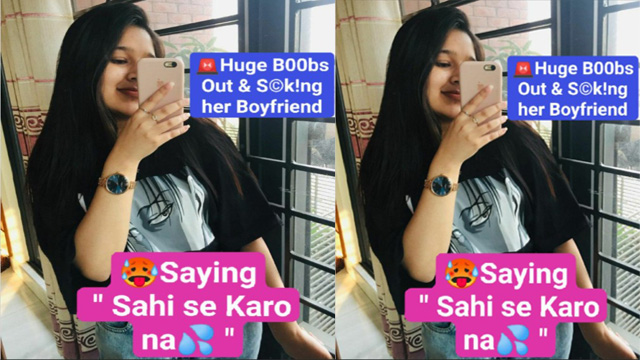 Latest Trending Sucking her Boyfriend – Giving Amazing Blowjob Video - Auntymaza.com