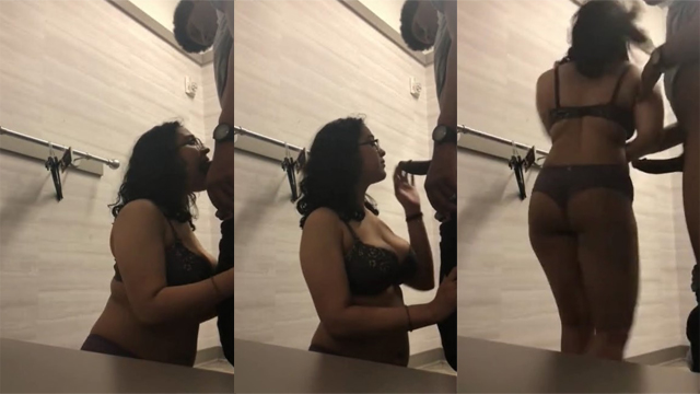 Nerdy Mallu Girl Giving Blowjob – Standing Chudai Clip Video - Auntymaza.com
