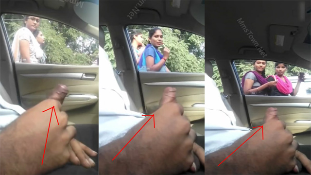Daring Guy Flash Dick – Infront Of College Girls Inside Car Video S2 - Auntymaza.com