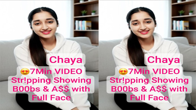 Chaya Instagram Model – Private Premium Stripping Showing – her Boobs & Ass Video - Auntymaza.com