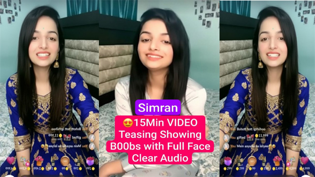 Simran Beautiful Instagram Influencer – Premium Live Teasing – Finally Showing Boobs Video - Auntymaza.com
