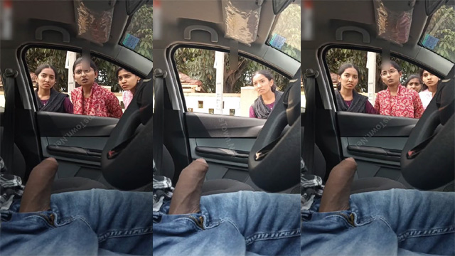 Daring Guy Flash Dick – College Girls Inside Car Viraled Video - Auntymaza.com