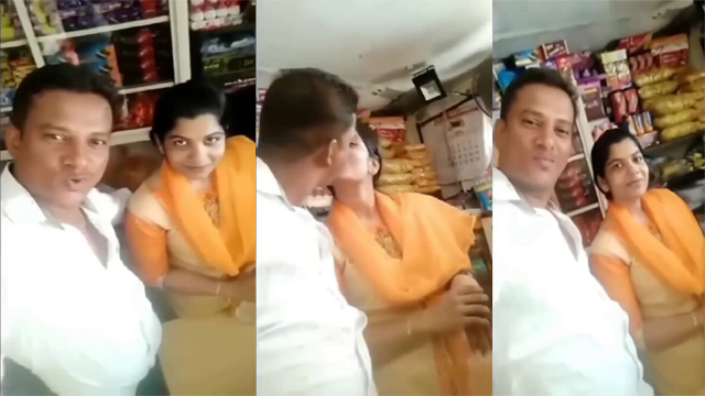 Famous Shop Keeper Affair With – Hot Bhabhi Smooching Hard - Auntymaza.com